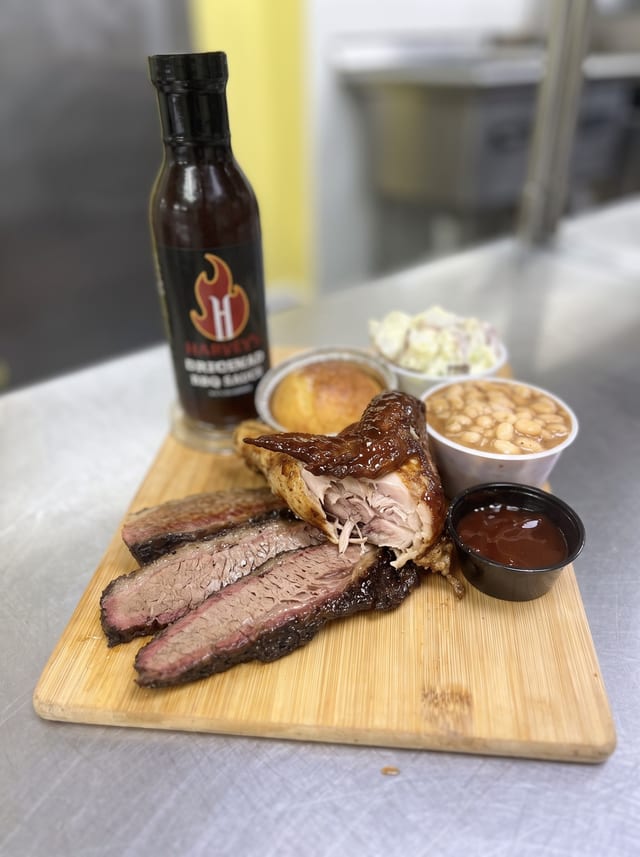 Chicken n Brisket Combo.
